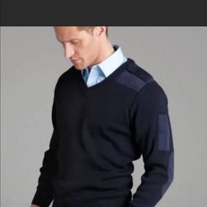 Citadel Vintage Men’s V Neck Navy Blue Sweater. Like New!